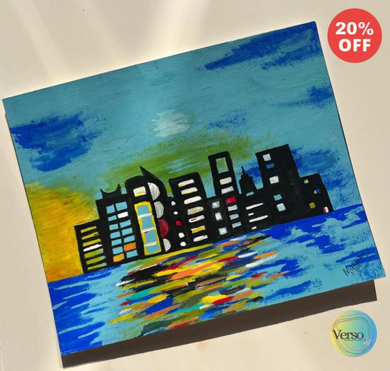 City View 8 x 6.4 inch / Acrylic / Unframed, shipped in a roll