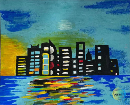 City View 8 x 6.4 inch / Acrylic / Unframed, shipped in a roll