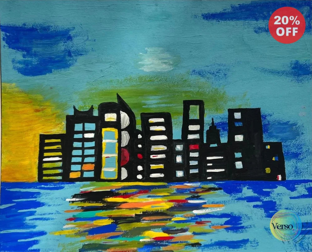 City View 8 x 6.4 inch / Acrylic / Unframed, shipped in a roll