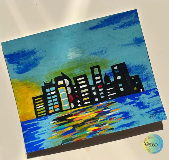 City View 8 x 6.4 inch / Acrylic / Unframed, shipped in a roll