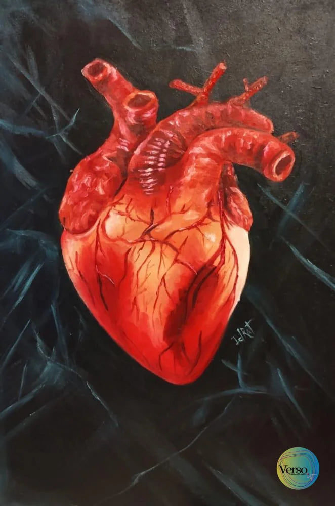 Cold Heart 20 x 30 cm / Oil / Unframed, shipped in roll