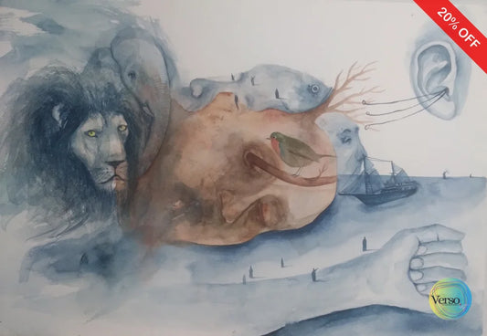 Communication of The Heart 40 x 30 cm / Watercolor / Unframed, shipped in roll