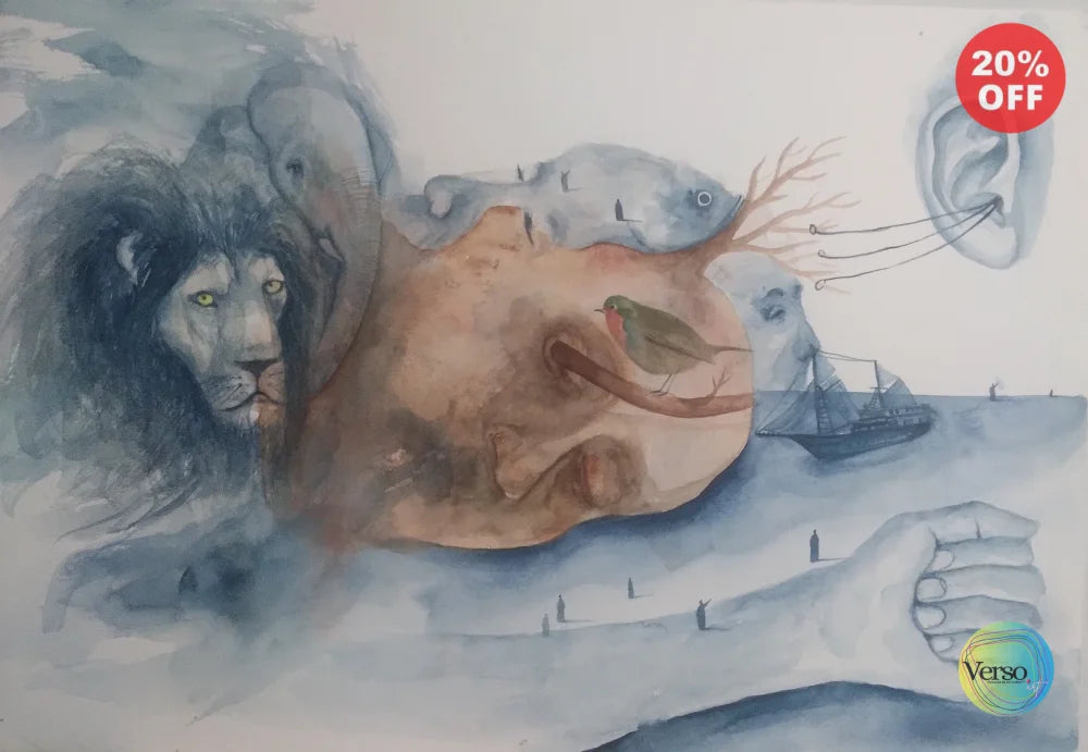 Communication of The Heart 40 x 30 cm / Watercolor / Unframed, shipped in roll