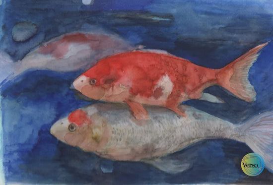 Compañia 25 x 17 cm / Watercolor / Unframed, shipped in roll