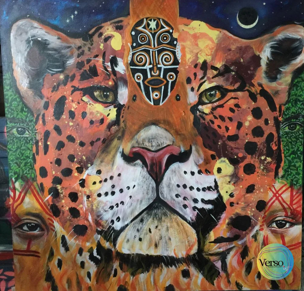 Conexión jaguar 100 x 100 cm / Acrylic / Unframed, shipped in roll