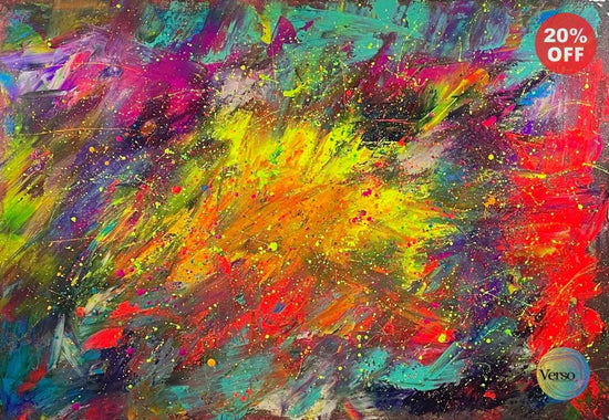 cosmology 100 x 70 cm / Acrylic / Unframed, shipped in roll