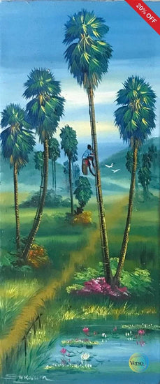 Countryside 70 x 30 cm / Acrylic / Unframed, shipped in roll