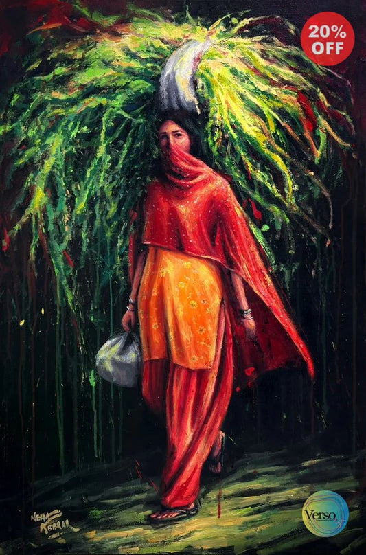 Cover 24 x 36 cm / Oil / Unframed, shipped in a roll