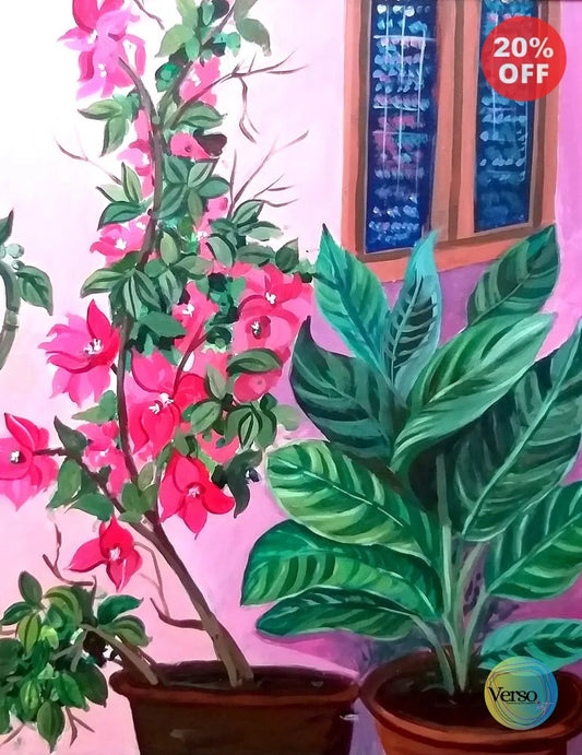 Creative Composition II 24 x 30 cm / Acrylic / Unframed, shipped in a roll