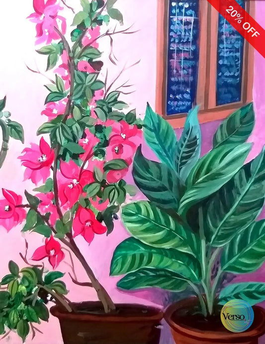 Creative Composition II 24 x 30 cm / Acrylic / Unframed, shipped in a roll