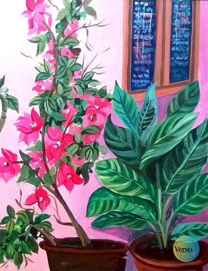 Creative Composition II 24 x 30 cm / Acrylic / Unframed, shipped in a roll