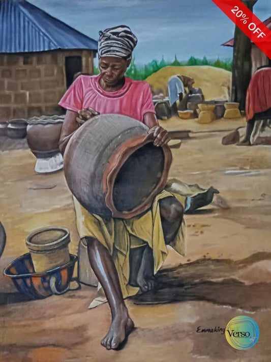 Creative Hands 36 x 48 cm / Oil / Unframed, shipped in roll