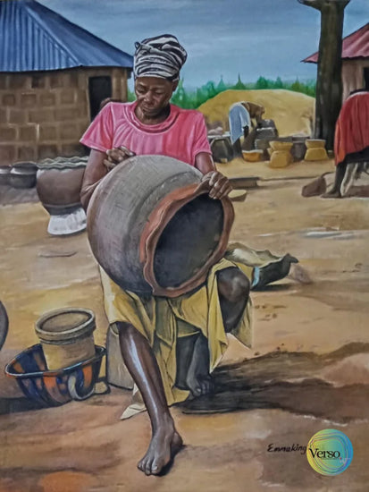 Creative Hands 36 x 48 cm / Oil / Unframed, shipped in roll