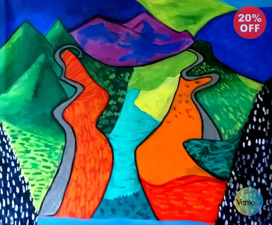 Creative Landscape 38 x 35 cm / Acrylic / Unframed, shipped in a roll