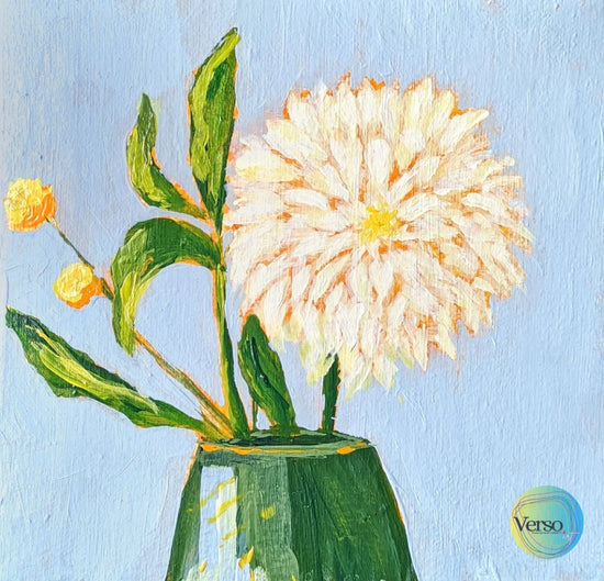 Dahlia 6 x 6 cm / Acrylic / Unframed, shipped in roll