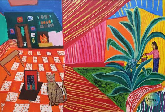 Darwaza 30 x 24 inch / Acrylic / Unframed, shipped in a roll