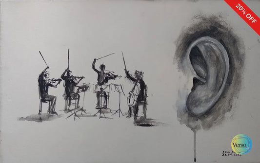 Dialog 55 x 33 cm / Acrylic / Unframed, shipped flat