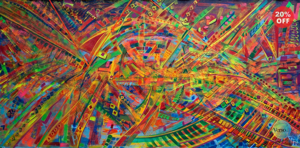 Dimensiones de la conciencia 230 x 110 cm / Acrylic / Unframed, shipped flat