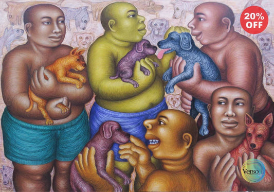 Dog Lover Series 04 - 200 x 145 cm / Mixed / Unframed, shipped in a roll