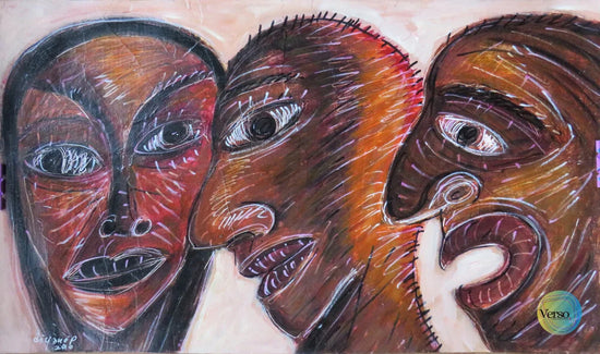 Don’t be Angry - 65 x 40 cm / Mixed / Unframed, shipped in a roll