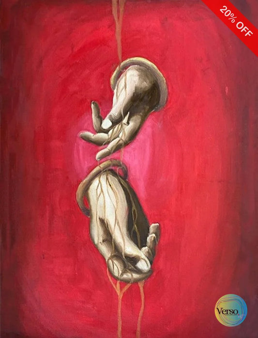 Dripping in Gold 36 x 24 cm / Oil / Unframed, shipped in roll