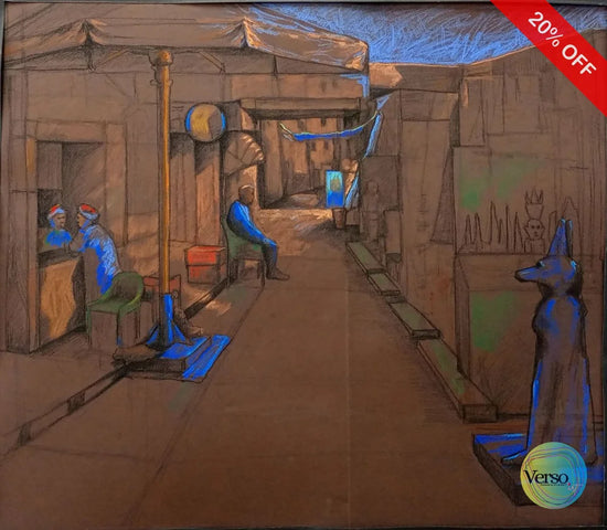 Egypt 70 x 50 cm / Pastel / Unframed, shipped in roll