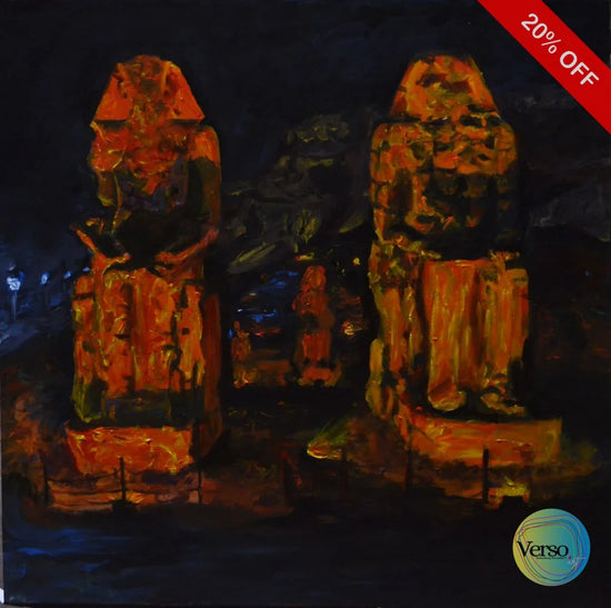 Egyptian Landscape 100 x 100 cm / Acrylic / Unframed, shipped in roll