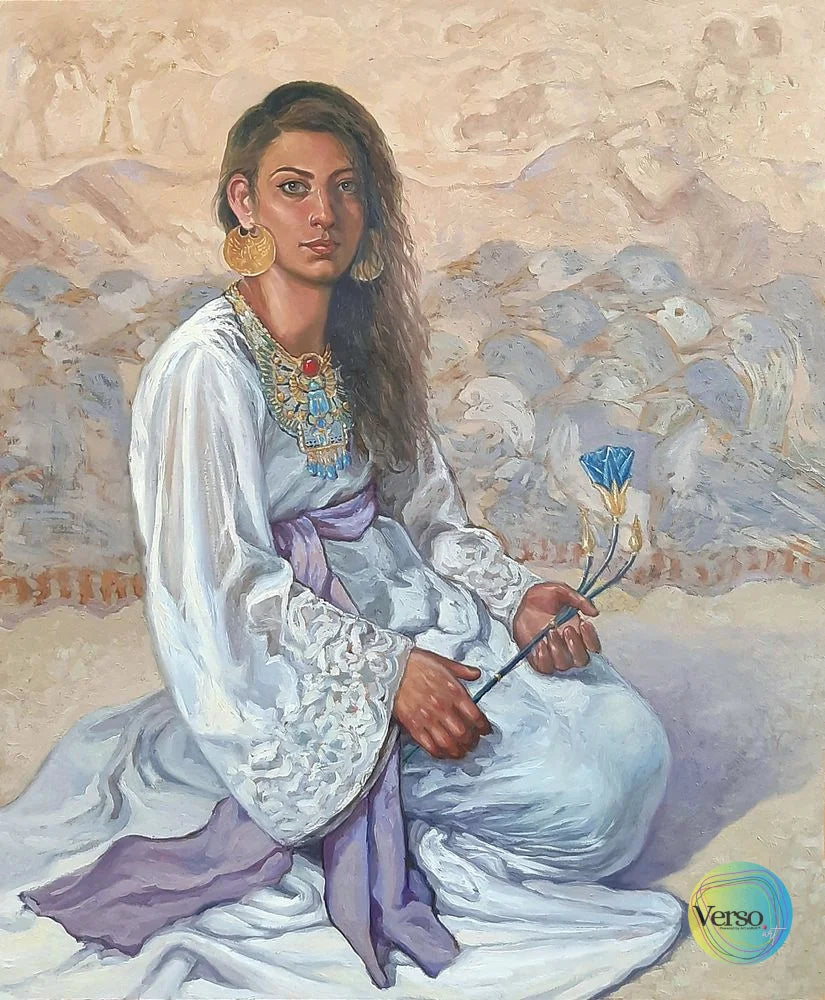 Egyptian Waterlily 100 x 120 cm / Oil / Unframed, shipped in roll