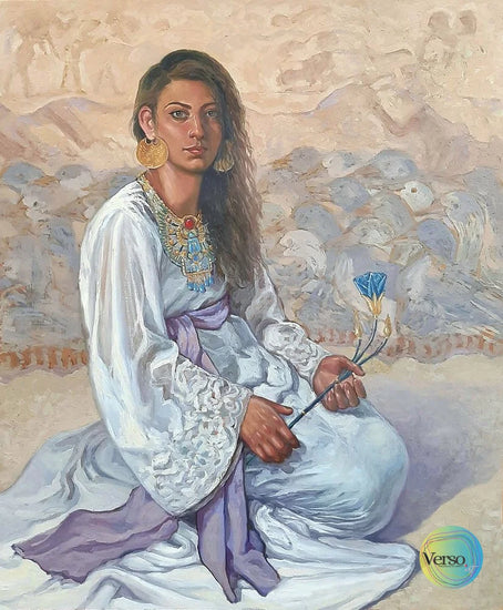 Egyptian Waterlily 100 x 120 cm / Oil / Unframed, shipped in roll