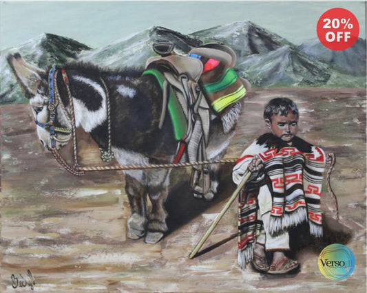 El Camino 50 x 40 cm / Oil / Unframed, shipped flat