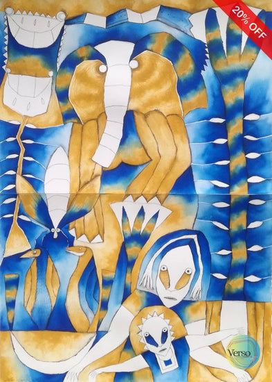 El mundo de dxi beeu 100 x 140 cm / Acrylic / Unframed, shipped in roll