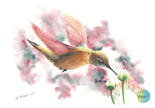 El olor de las flores 40 x 28.7 cm / Watercolor / Unframed, shipped flat