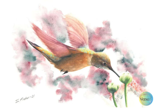 El olor de las flores 40 x 28.7 cm / Watercolor / Unframed, shipped flat