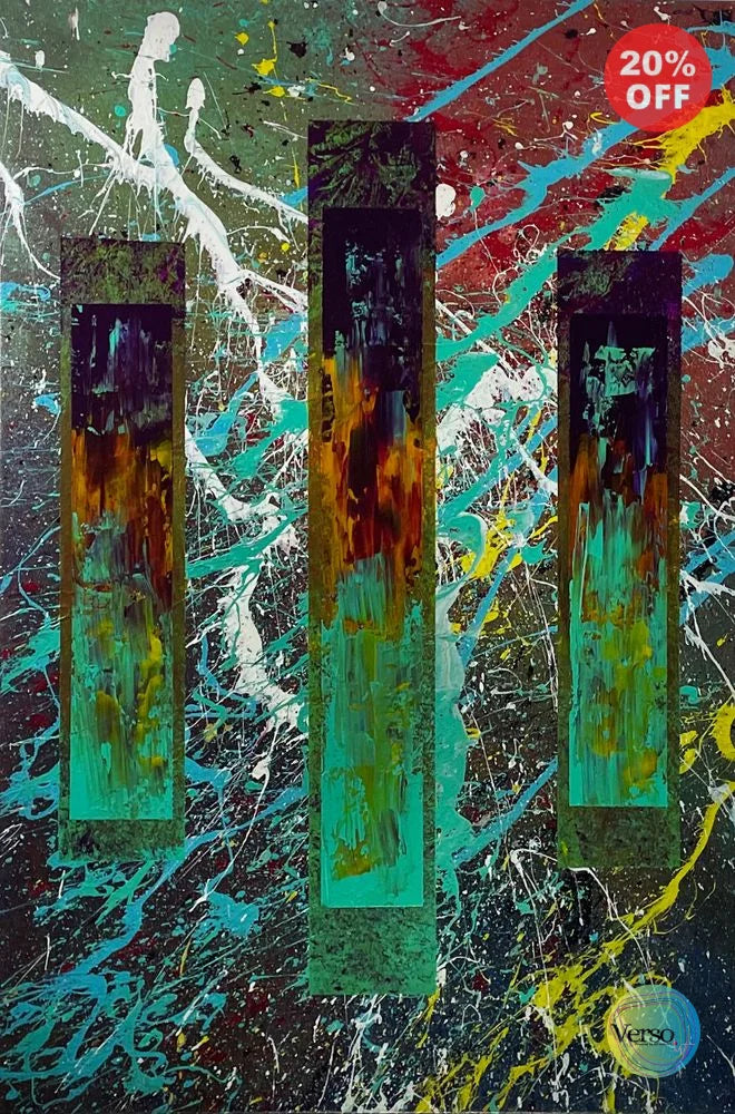 Electrify 60 x 90 cm / Acrylic / Unframed, shipped in roll