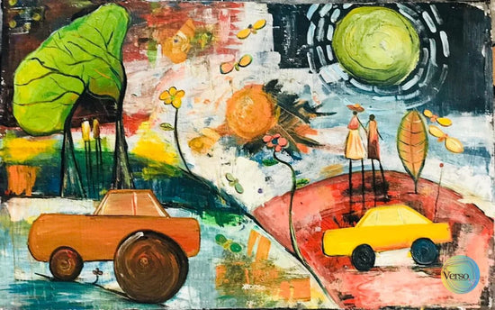 Embiri mbiri 133 x 85 cm / Oil / Unframed, shipped in roll