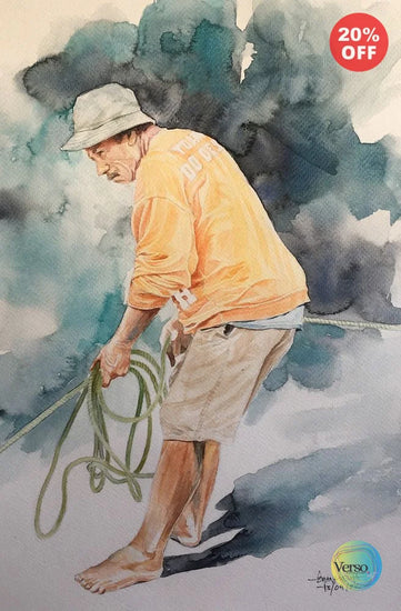 Endless routine 29 x 42 cm / Watercolor / Unframed, shipped in roll