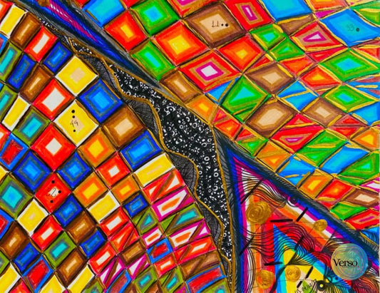 Entre Dimensiones 35.7 x 28.1 cm / Mixed / Unframed, shipped flat Paper