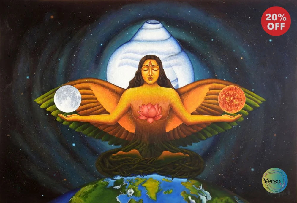 Equilibrium 70 x 48 inch / Acrylic / Unframed, shipped in a roll