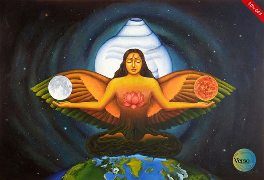 Equilibrium 70 x 48 inch / Acrylic / Unframed, shipped in a roll