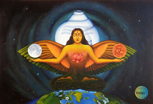 Equilibrium 70 x 48 inch / Acrylic / Unframed, shipped in a roll