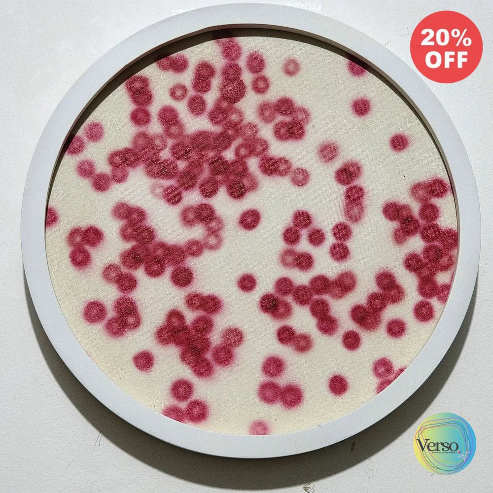 Erythrocytes Composition Microview no.122 - 30 x 30 cm / Acrylic / Framed, shipped flat
