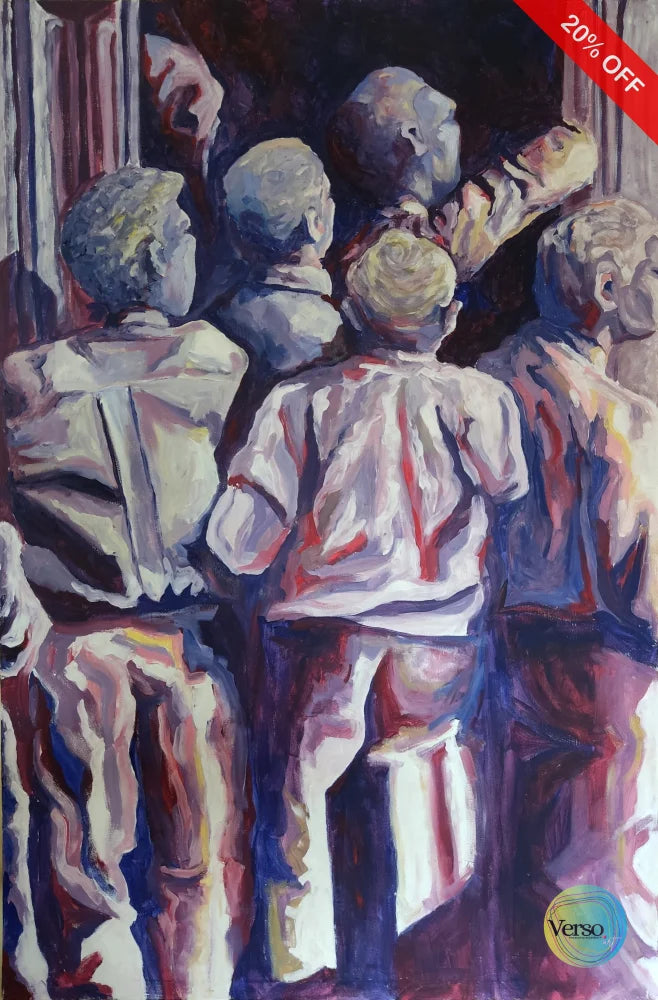 Escaping the light 80 x 120 cm / Oil / Unframed, shipped in roll