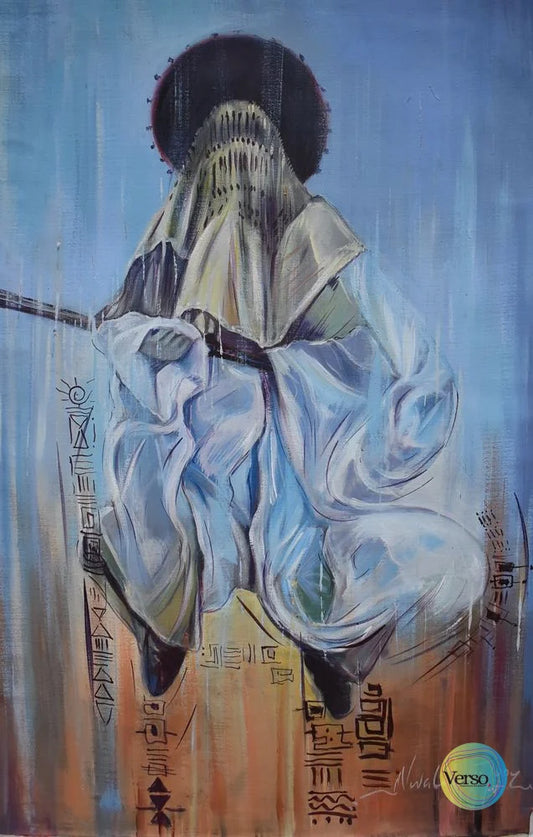 Eyo Leaps 26 x 38 cm / Acrylic / Unframed, shipped in roll