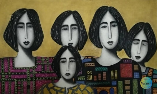 Family 100 x 60 cm / Mixed / Unframed, shipped in roll