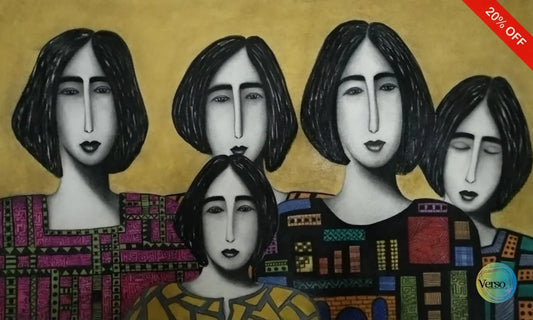 Family 100 x 60 cm / Mixed / Unframed, shipped in a roll