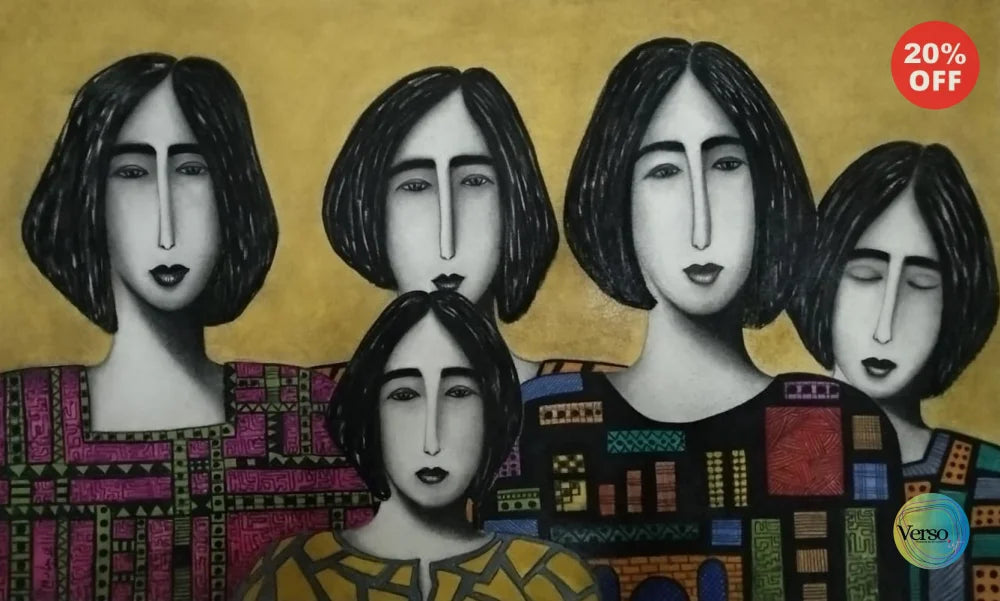 Family 100 x 60 cm / Mixed / Unframed, shipped in a roll