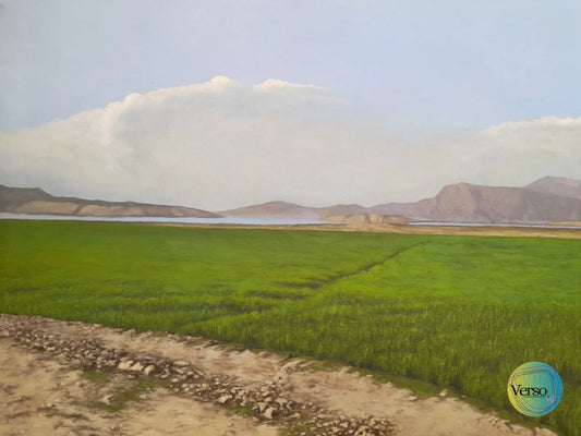 Fields 24 x 18 cm / Oil / Unframed, shipped in roll