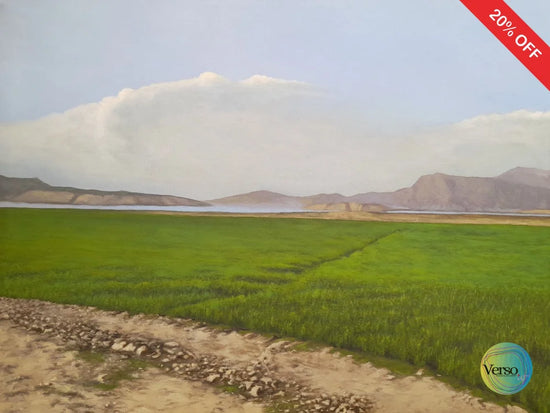 Fields 24 x 18 cm / Oil / Unframed, shipped in roll