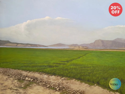 Fields 24 x 18 cm / Oil / Unframed, shipped in roll