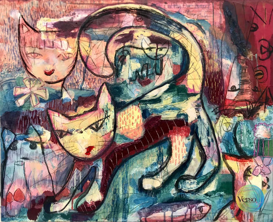 Fighter 80 x 65 cm / Mixed / Unframed, shipped flat